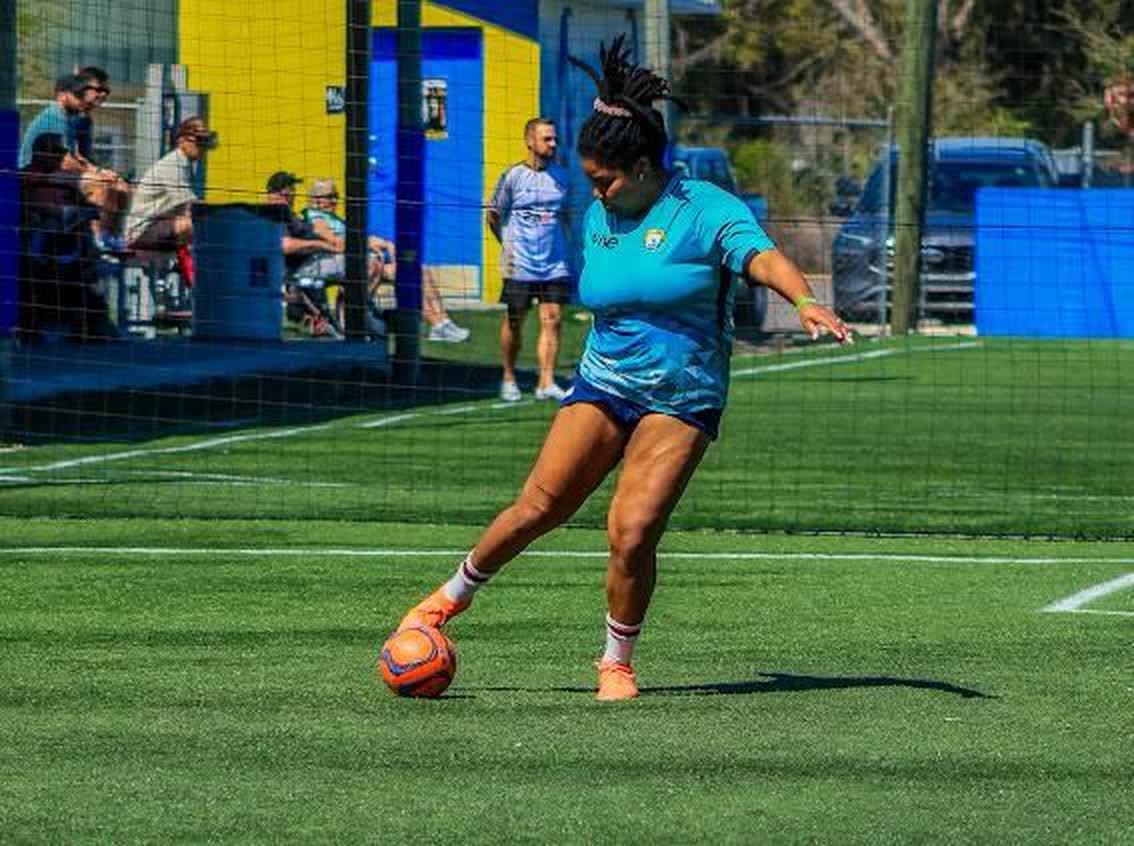 Polk United FC women's team in action